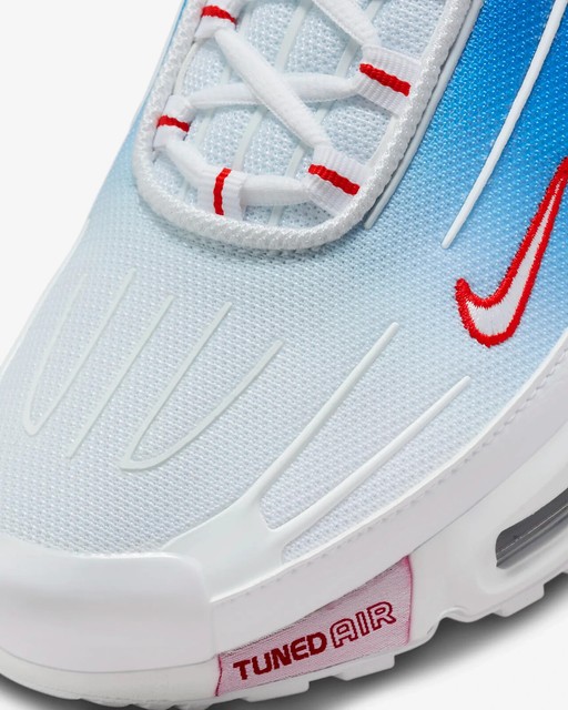 nike tuned 3 white red