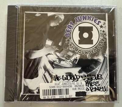 DJ Babu* - The World Famous Beat Junkies Volume 1 (CD, Mixed) 1997  PRR54280 NEW