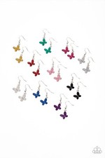 PAPARAZZI STARLIT SHIMMER BUTTERFLY EARRINGS BEAUTIFUL