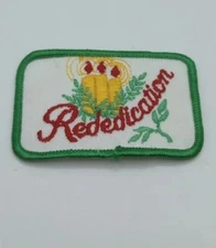 Vintage Girl Scouts of America (GSA) Rededication Patch ~Unused~ 3"x2" Candles