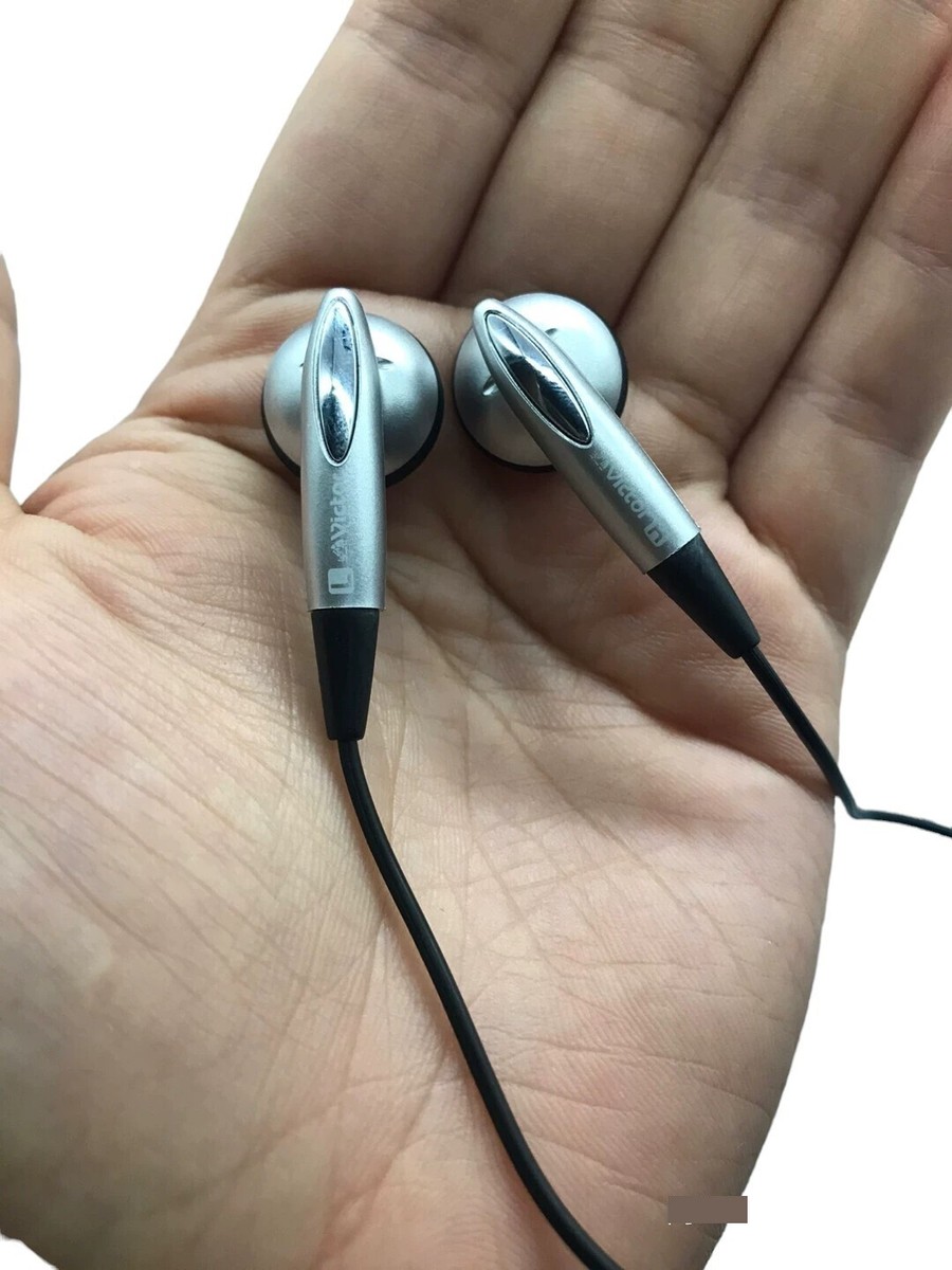 JVC Victor Classic Vintage stereo Earphones Headphones 3.5mm