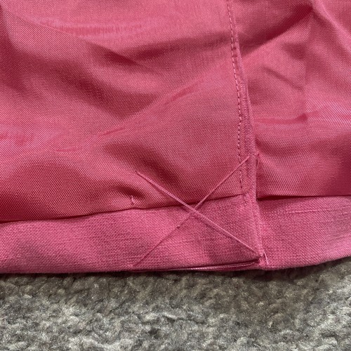 Liz Claiborne Woman Petite 14P Long Pink Silk Linen Jacket Open Front Lined * - Picture 14 of 16