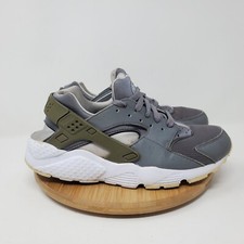 Nike Huarache Run 6.5 Y GS Shoes Grey Youth Boys Girls Sneakers Lace Up Low Kids