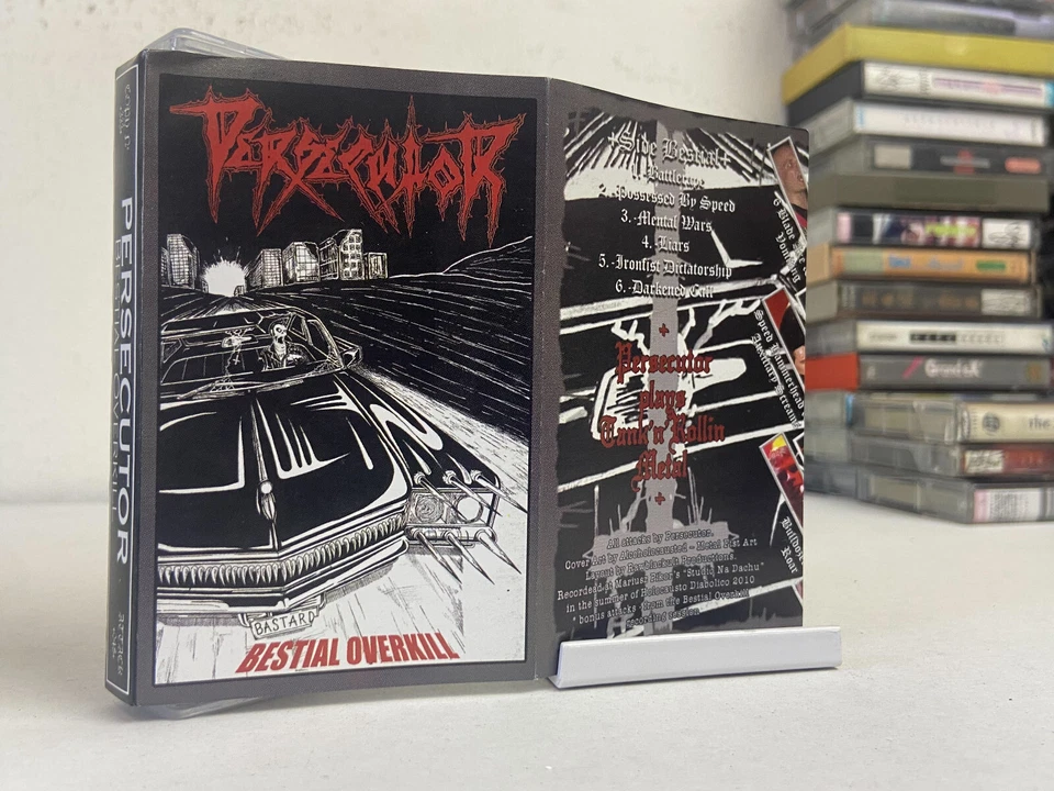 Persecutor Bestial Overkill cassette tape Rare Black Thrash metal Poland Tested - Image 3 of 4