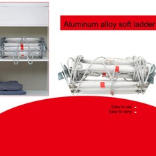 5m Feuerleiter Brandleiter Rettungsleiter NotfallLeiter mit 2Karabiner bis 200kg
