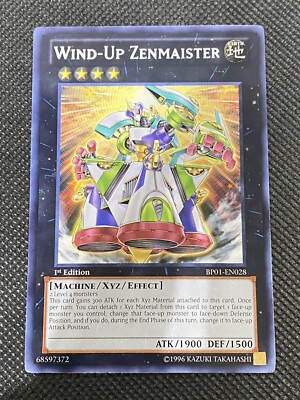 英語版　遊戯王　Wind-Up Zenmaister Yu-Gi-Oh! - Wind-Up Zenmaister BP01-EN028 Rare 1st Edition