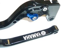 YAMAHA MT-10 SP 2016-2021 LONG BLACK BRAKE CLUTCH LEVERS SET RACE TRACK ENGRAVED