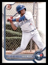 2022 Bowman Draft Luis Meza #BD-89  Toronto Blue Jays