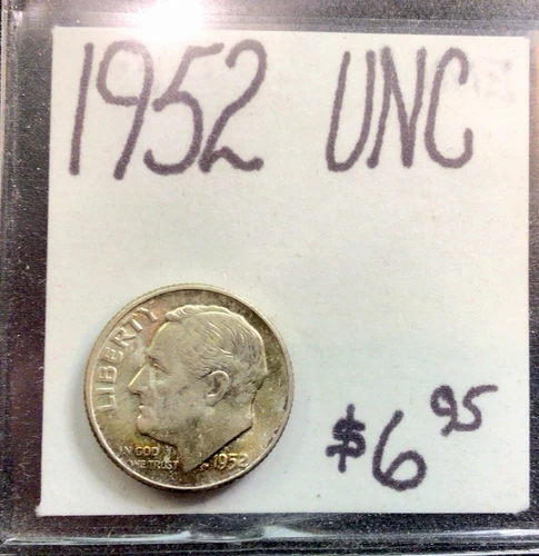1952 Roosevelt Dime UNC. ENN Coins.