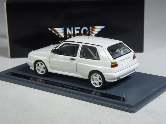 (KI-12-40) Neo Scale Models VW Golf 2 Rallye Goilf G60 weiß in 1:43 in OVP - Bild 2 von 3