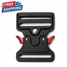 Tactical Belt Buckle 50mm-52mm Width Quick Release Sturdy Metal Buckle for Belts