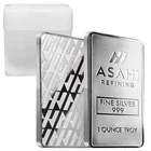 Asahi Silver Bar .999 fine 1 oz - Roll of 20