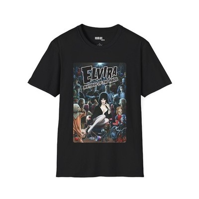 ELVIRA MISTRESS OF THE DARK  Movie Monster Collage T-Shirt 