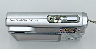 Sony Cyber-shot DSC-W80 7.2MP Digital Camera - Silver for sale