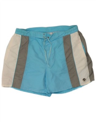 North Sails Mens Swimming Shorts Medium Blue Colourblock Polyamide CK13