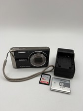 Sony Cyber-Shot DSC-W370 14.1MP Digital Camera Black w/7x Zoom Bundle