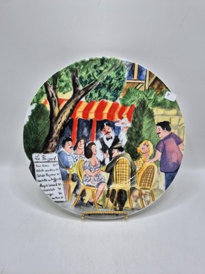 Guy Buffet Perigord  10 3/4 Inch Dinner Plate - Scene F - Sidewalk Cafe