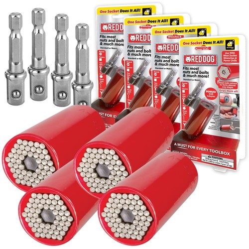 Red Dog w/Bonus Adapter AS-SEEN-ON-TV Fits Most Nuts Bolts and More Use w