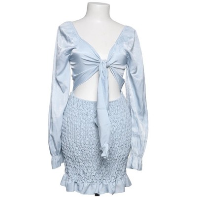 Shein, Kleid, Größe: 38, Blau, Polyester, Einfarbig, Damen #VXV
