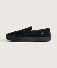 New Vans Skate Loafer Suede Shoes - Black (VN000VA6BKA)