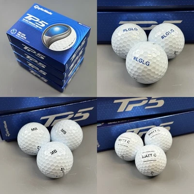 TaylorMade TP5 personalisierte Golfbälle weiß 1 Dutzend Packungen