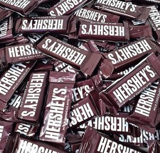 Hershey's Milk Chocolate Bars, Individually Wrapped Snack Size Chocolate 2 Pound