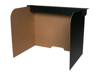 Flipside Products Desktop Privacy Screen Small 19 X 14 X 12 Black Pack Of 24