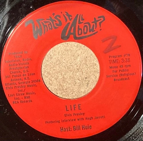ELVIS PRESLEY Life RARE Version WHAT'S IT ALL ABOUT Promo 45 Helen Reddy NM