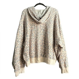 PINK Victoria's Secret Cream Leopard Hoodie
