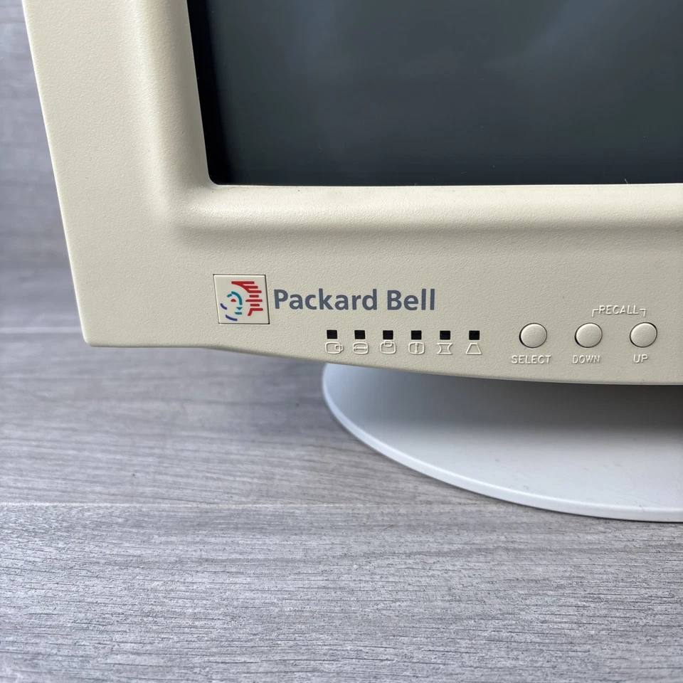 Packard Bell 1512S ME CRT Monitor Vintage Retro Computer Display 14” - Image 3 of 4
