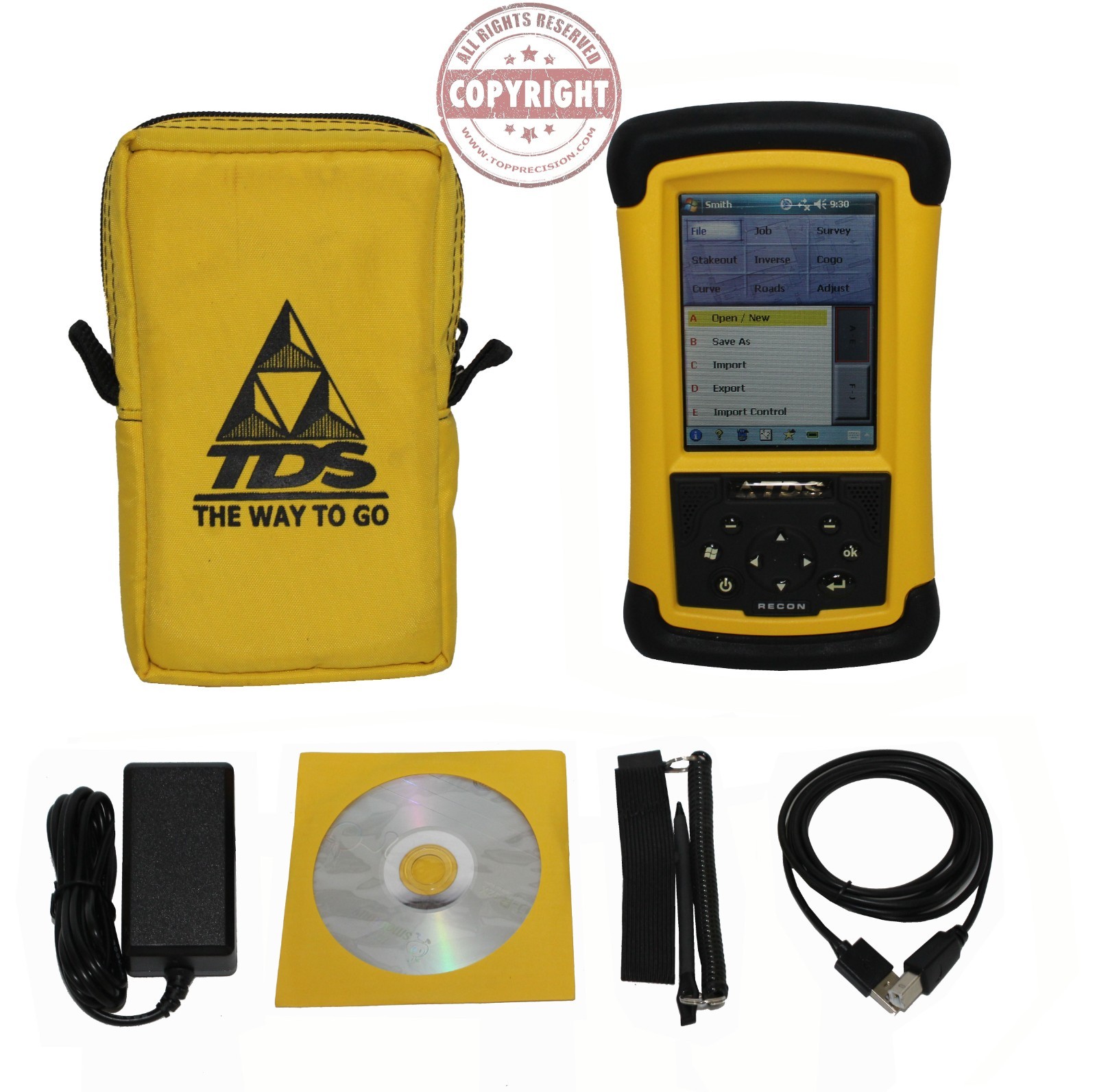 TDS RECON SURVEY PRO DATA COLLECTOR, TOTAL STATION,TRIMBLE,TOPCON,SURVEYING