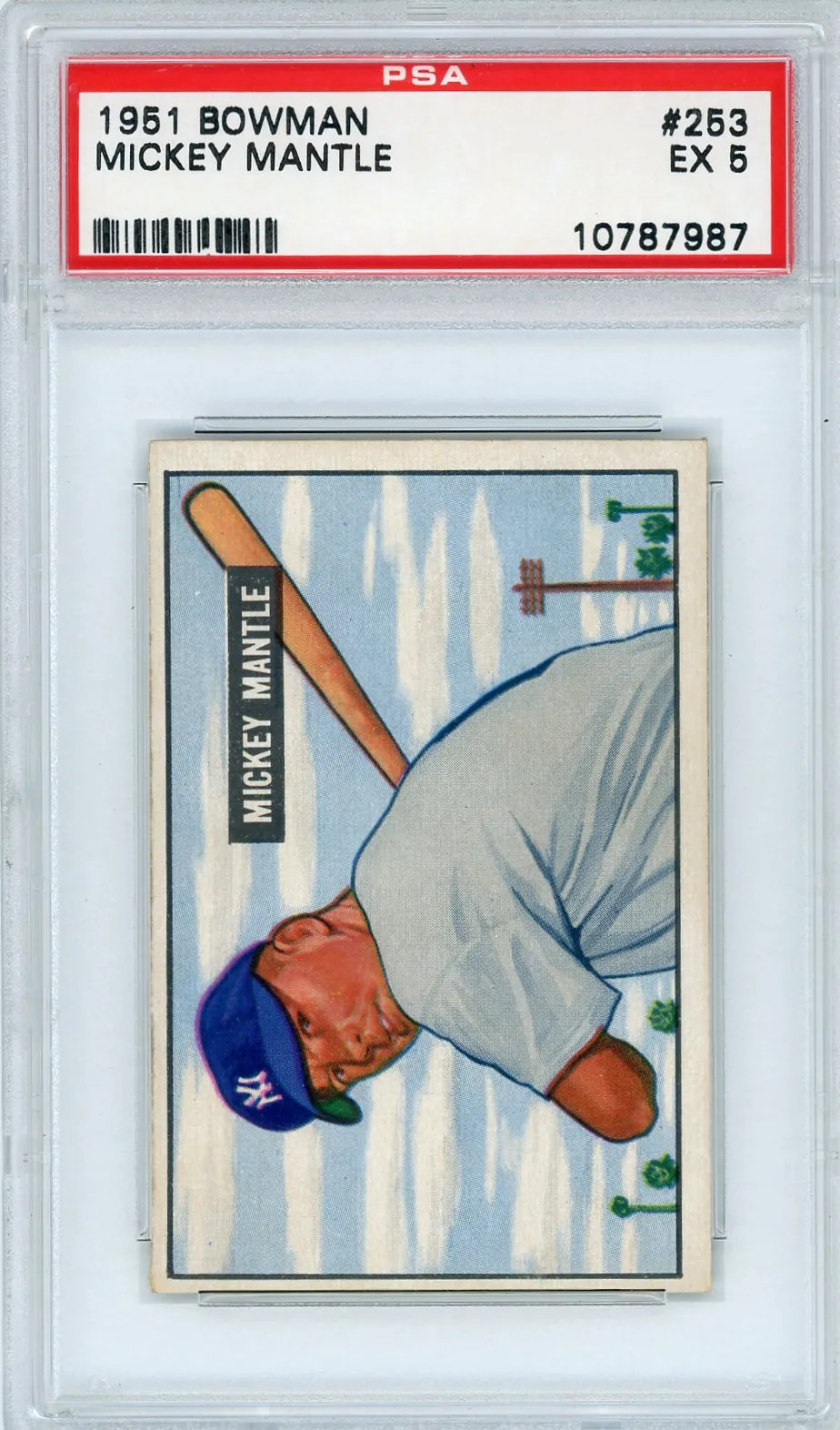1951 Bowman Mickey Mantle #253 PSA 5
