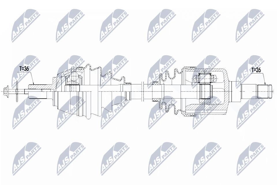 NPW-VV-123 NTY Drive Shaft for VOLVO - Image 6