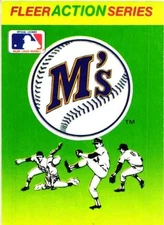 1990 Fleer Baseball MLB Stickers Seattle Mariners