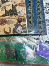 Pre-owned safely store fresh gift wrap 23 packs SCOTTY SCOTTIE 2heets each