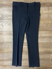 Ann Taylor Womens Pants Navy Blue 6 Sophia Straight Stretch Work Office Travel