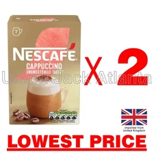 Nescafe Cappuccino Unsweetened  (7ct x 2 boxes) exp 08/2026