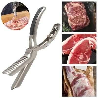 Stainless Steel Rib Membrane Remover Tool for Easy Rib Preparation Kitchen US