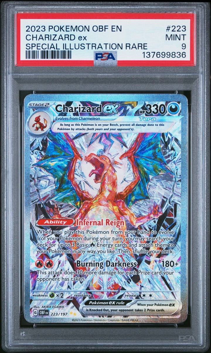 Charizard Pokémon TCG Grade 9 Rare Individual Collectible Card