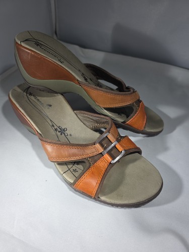 Merrell Damen-Sandalen 6 Keilabsatz taubeerbraun 157743 Vibram Slipper niedrige Absätze