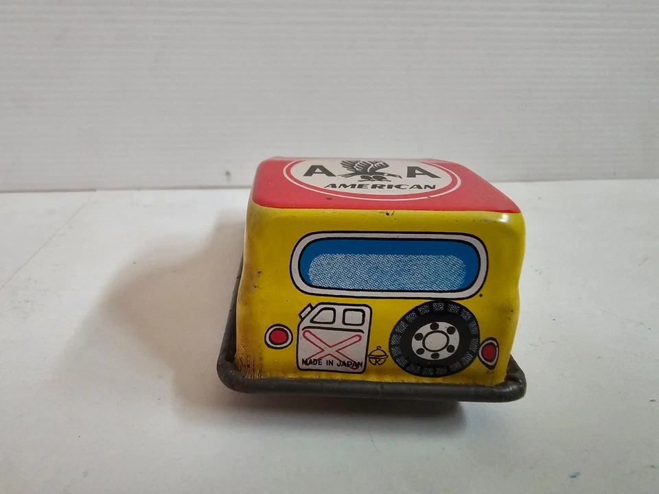 Bundle of Vintage Tinplate Toys Japan Puffing Billy Steam Car Airport Jeep - Image 3 of 4