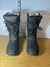 Stivali da neve invernali Valdaora in pelle suola Ice Grip sistema polare taglia 9 UK 41-42