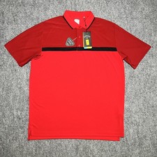 Callaway Golf Polo Shirt Opti-Dri Mens Swing Tech Red Stripe Large NEW NWT