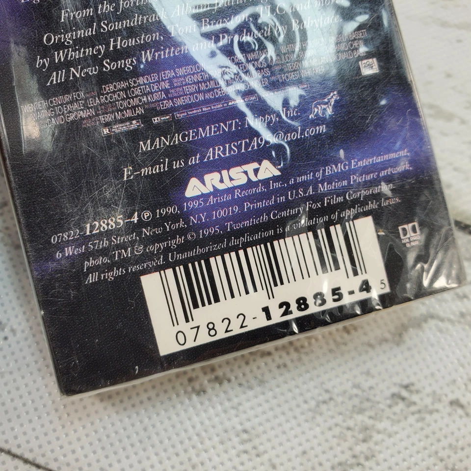 Whitney Houston Exhale Single 1995 Cassette Tape Arista Records 2 Songs Vintage - Image 3 of 4