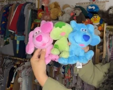 Green Puppy Plush From Blues Clues, Vintage, Year 2003 Viacom, Ultra Rare💚 Blue