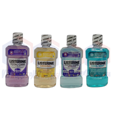 4set Listerine Mouthwash 250ml Original/CoolMint/Total Care/Total Care Sensitive