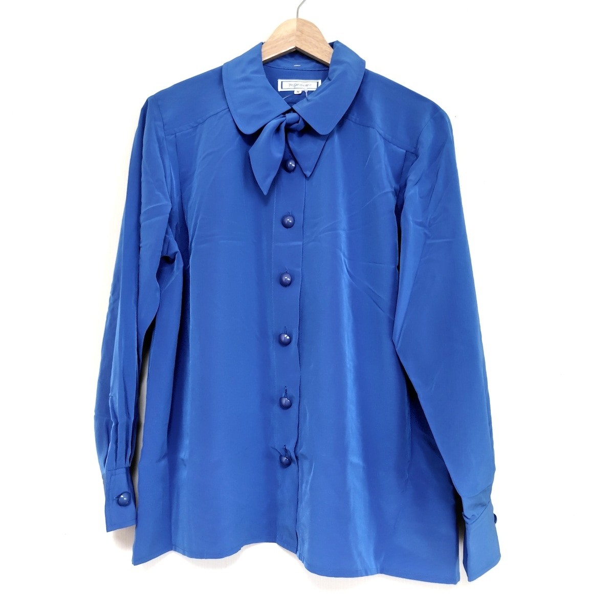 Autentica Yves Saint Laurent Camicetta blu da donna