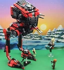 LEGO Star Wars AT-ST 75322 Black & Red Custom Sith + STAP Speeder & Minifigures