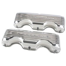 Finned Aluminum Valve Covers Polishd Fits Chevy 348409 Finned Aluminum Valve Covers Polishd Fits Chevy 348409