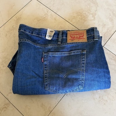 Levis 541 Jeans Mens 58x29 Blue Athletic Taper Workwear Pants